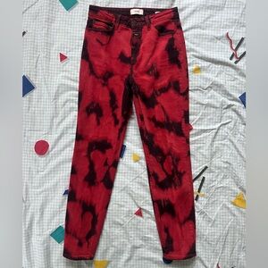 Closed Red/Black tye dye Jeans size 26